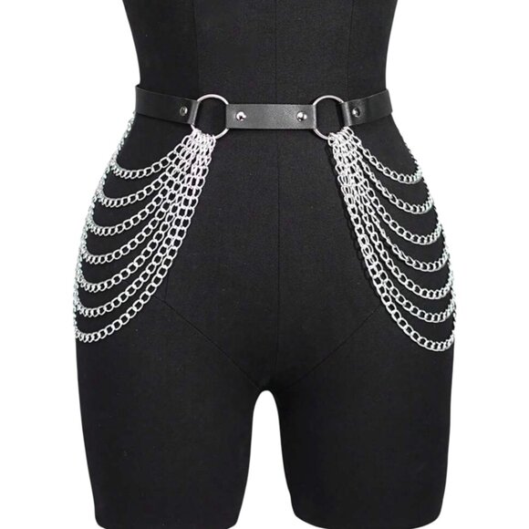 Women Full Body Leather Harness Belt Set - Picture 3 of 4